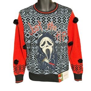 Spencer’s Workshop Scream "Just The Tip" Light Up Halloween Holiday Sweater M